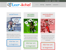 Tablet Screenshot of leer-actief.nl